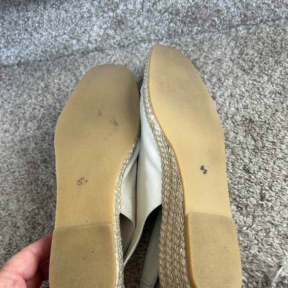 Andre Assous espadrille wedge sling back. Made in Spain. Size 8. EUC. White/tan - Picture 7 of 15